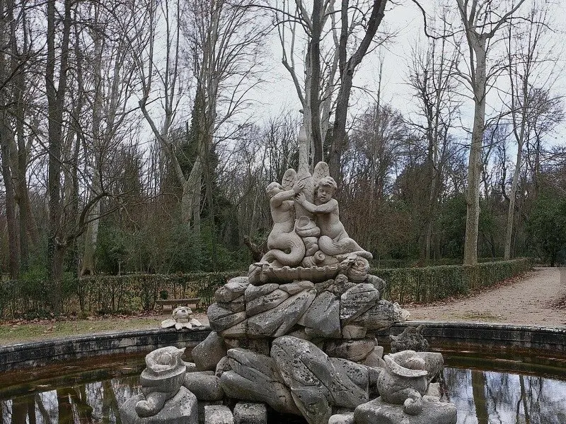 Fuente del Cisne en el Jardín del Príncipe de Aranjuez